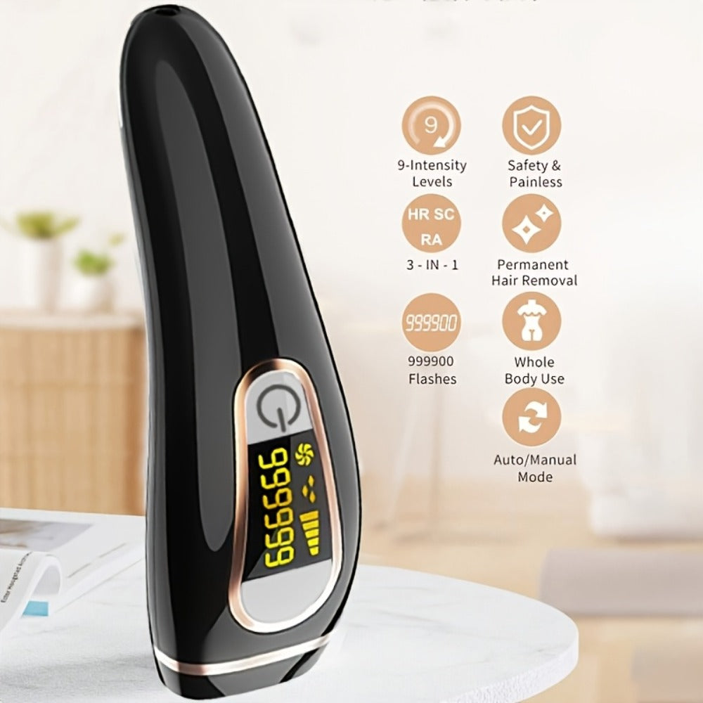 LEFINEE IPL Hair Removal Device with 999900 Flash-Counter Marking, Display and Black or White Editions — image 2