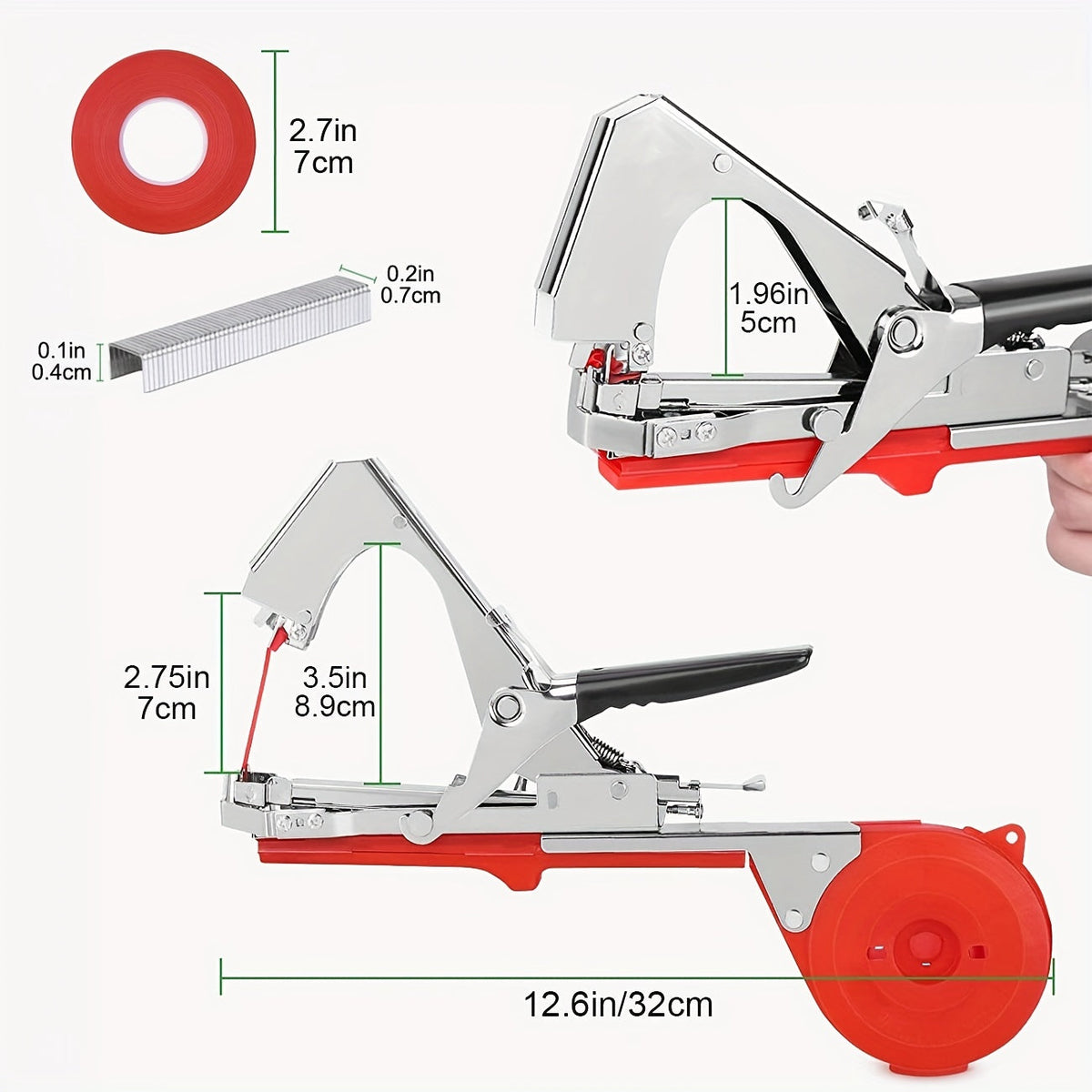 Plant Tapener | Garden Tying Machine Tape Rolls Vine Tomato Grape — image 4