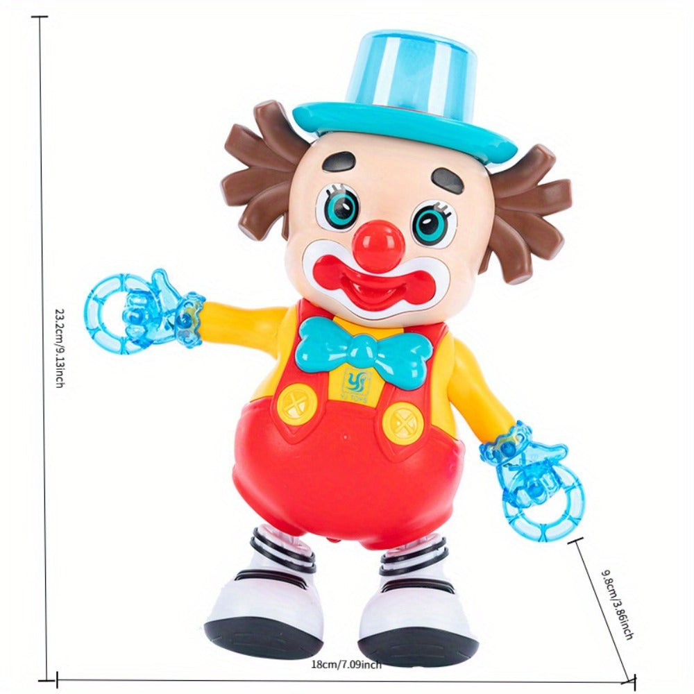 Dancing Clown Toy Doll with Light & Music, Swinging Fidget Toy for Kids Boys & Girls, Funny Weird Halloween Decoration — imag