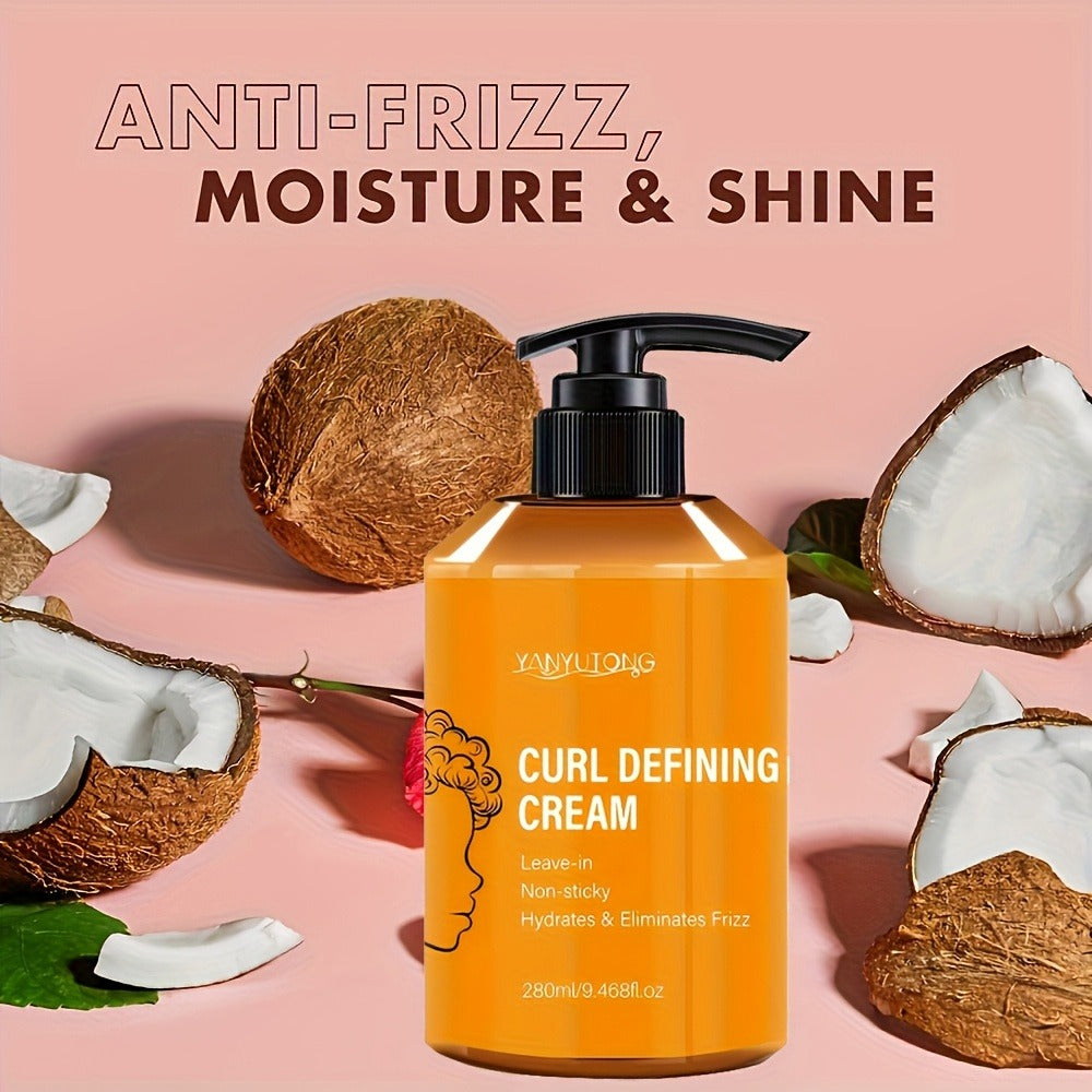 280ml Curl Styling Cream in Orange Pump Bottle with Argan Oil and Glycerin Listed in Product Record — image 6