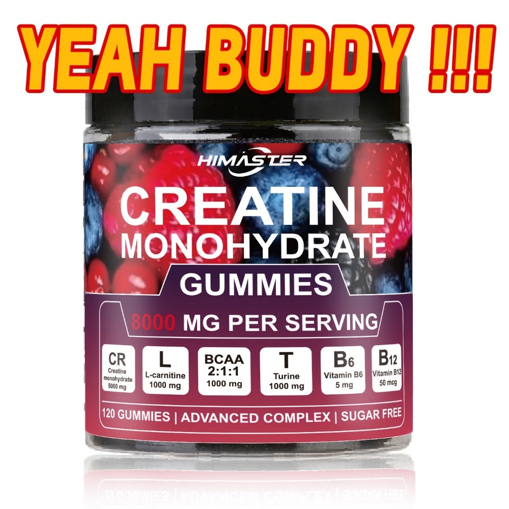 Creatine Monohydrate Gummies 8000mg Blueberry Flavor, with L-Taurine, BCAA, Vitamin B6 & B12 — image 10