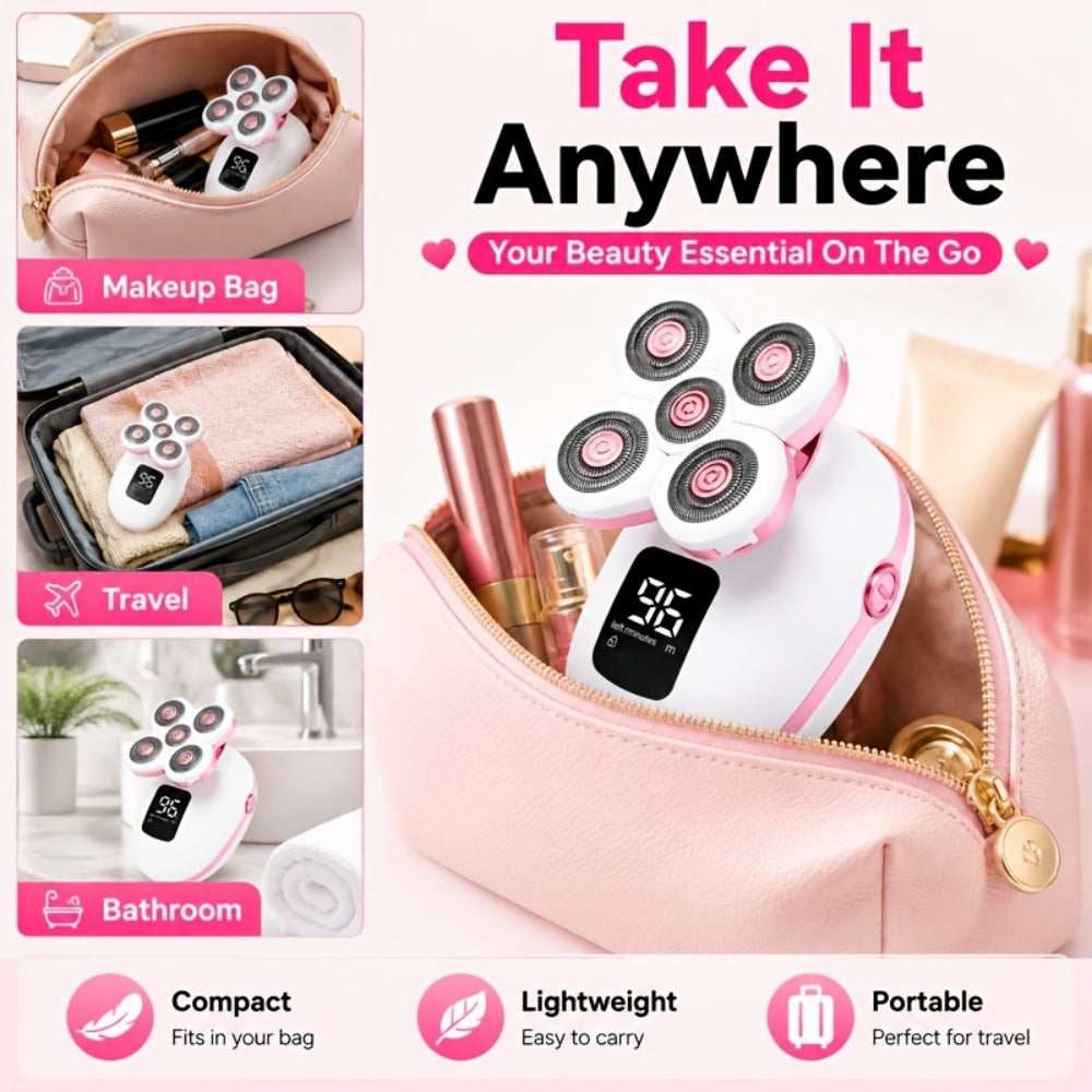 Electric Shaver IPX6 Floating Rotary Head with Type-C Charging, LED Display and Five Listed Set or Head Options — image 13