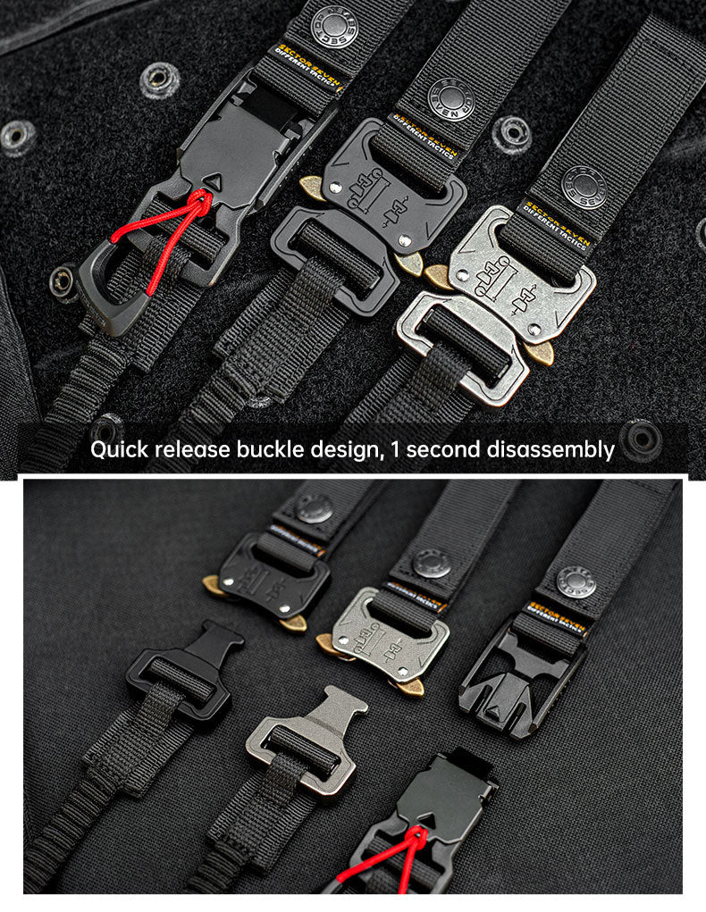 Func. tool rope, equip. tools, phone anti-loss hooks, bag & pant dec. ropes