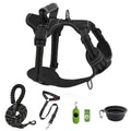 Walking Dog Harness and 5-Foot Leash Set in Five Colors and XS–XL with Front Clip, Top Clip and Handle — image 3