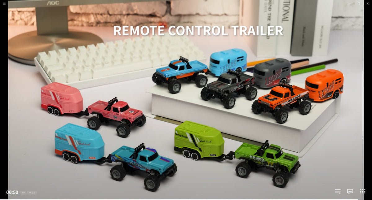 Mini Remote Control Pickup Truck with Detachable Trailer, Five Color Options and Spring Suspension — image 27