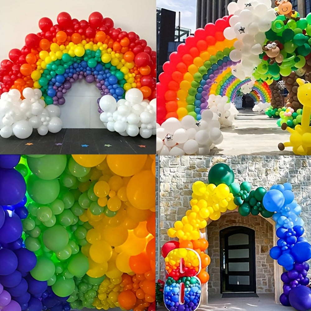 Party Decorations 422-Piece Rainbow Balloon Arch Kit with Four Balloon Sizes and Garland Accessories — image 5