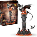 Dragon Castle Building Set Black Dragon Guardian Tower, Dark Fantasy Assembly Model Kit for Adults & Teens — image 8