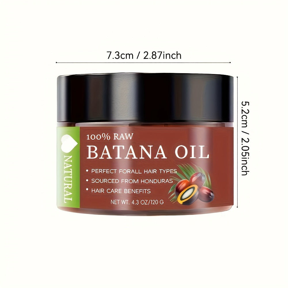 Hair Oil Batana 120g Amber Balm Jar with Black Screw Lid and External-Use Label Instructions — image 6