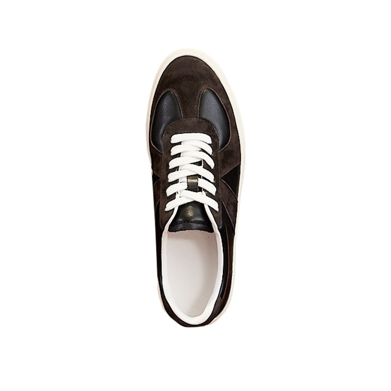 Retro Colour Block Skateboard Shoes - Unisex Casual Flat Trainers