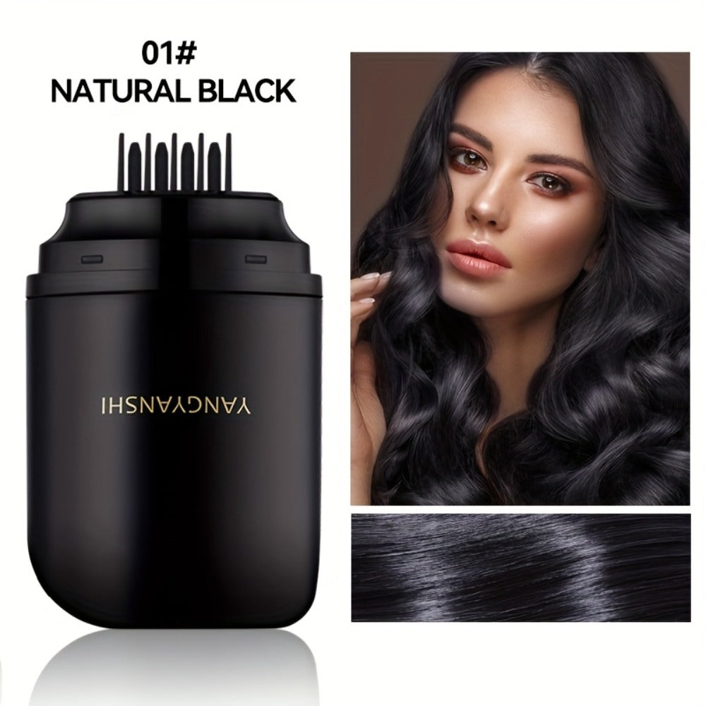 Root Touch Up Hair Dye Stick Instant Gray Hair Coverage Pen Waterproof Sweatproof Colorfast No Stain on Clothes Natural Black