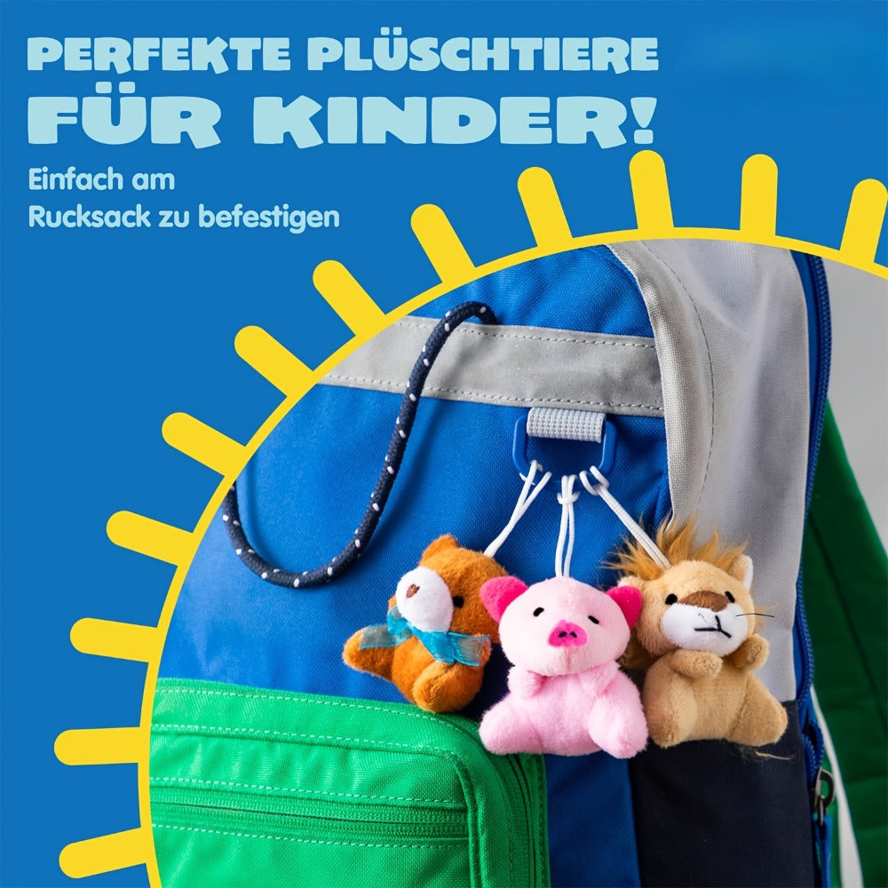 36 Pack Mini Stuffed Animals Bulk, 3 Inch Animal Plush Toys with Keychain 36 Unique Designs — image 7