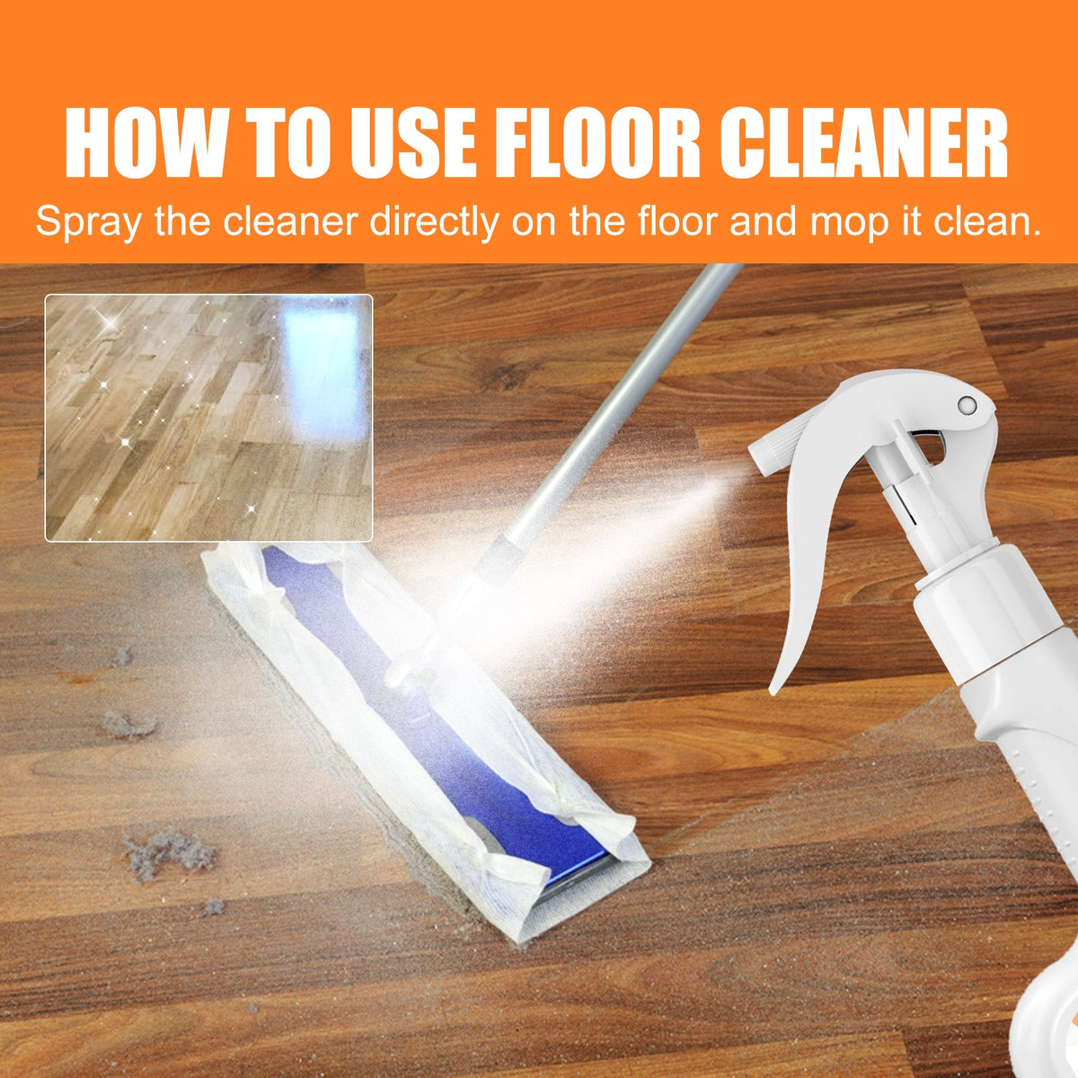 Multipurpose Cleaner, Wood Furniture Solid Wood Flooring Marble Tile Porcelain Decontamination Cleaner