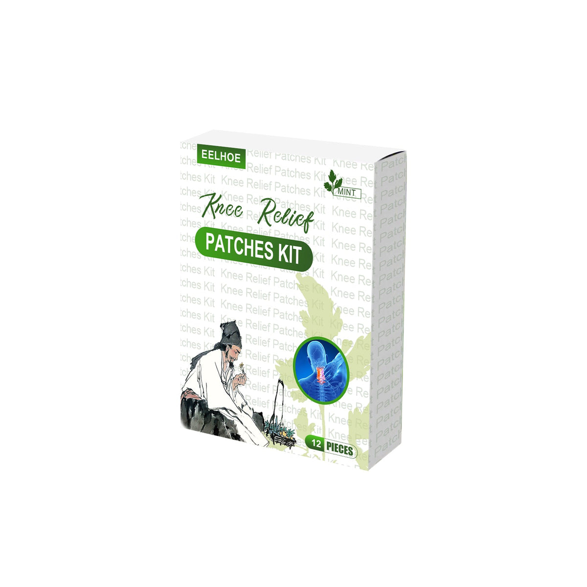 Knee Relief Patches Kit, Maintenance Knee Joint Lumbar Pain Relief Pain Plaster Wormwood Patch - V.I.P Digital Presence
