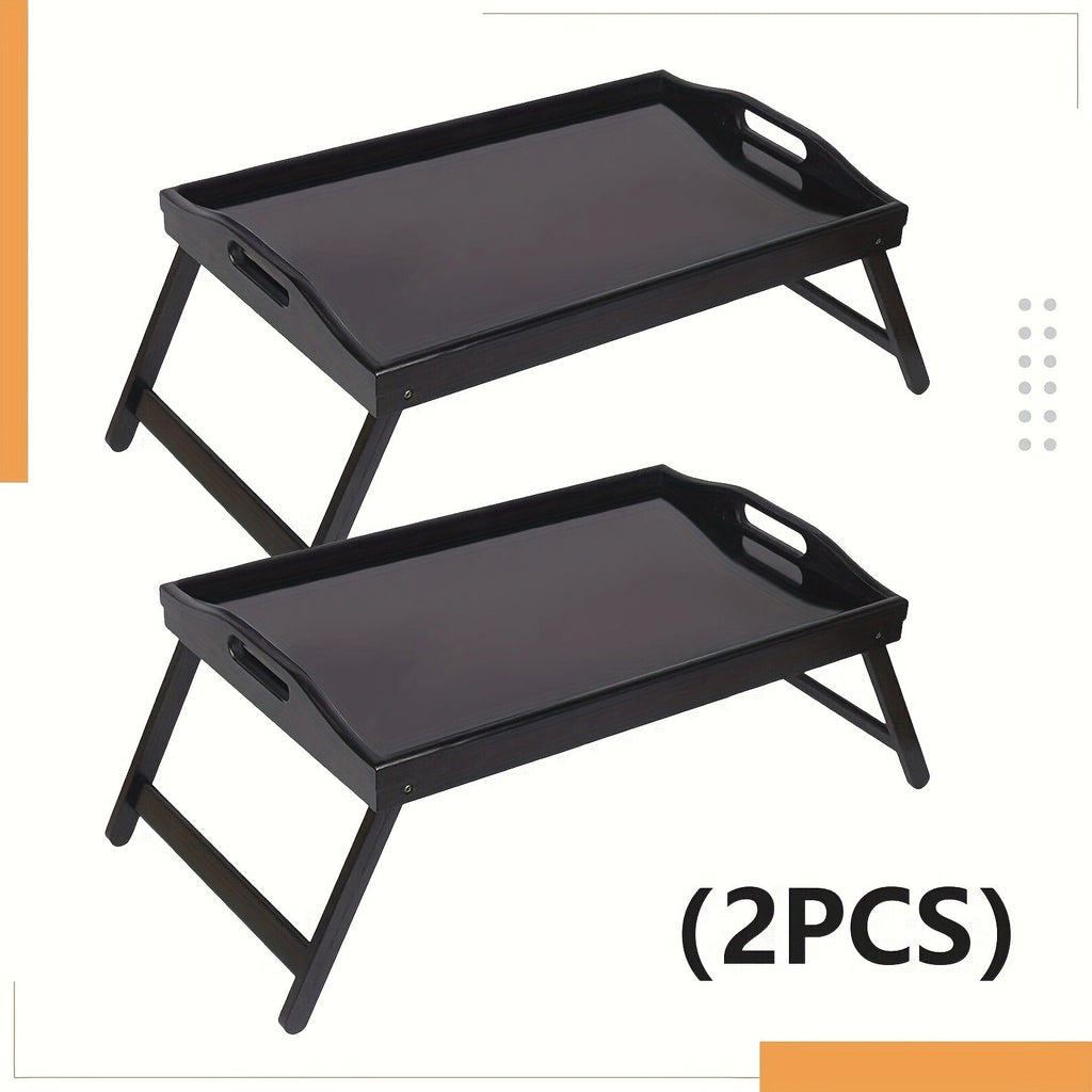 Bed Tray with Folding Legs Large 19.5x12 Inch Lap Desk for Breakfast Sofa Laptop Reading Drawing Snack Tray Eco Friendly Fold