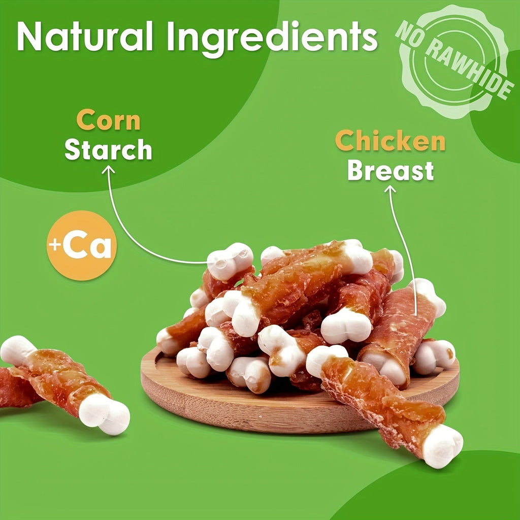 Dog Treats Duck-Wrapped Chew Pieces or Dried Chicken Breast in Two 203g Flavor Options for Dog Reward Use — image 7