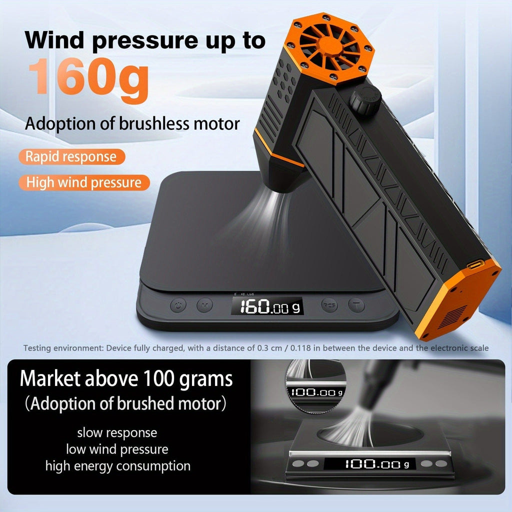 Electric Air Duster 130000RPM Rechargeable Handheld Blower, 3-Speed Wireless Turbine Fan for Computer Keyboard — image 10