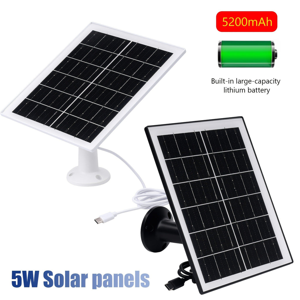 Solar Panel 5W Monocrystalline with Built-In 5200mAh Battery - 3rd Gen Emergency Charger for Security Camera — image 12