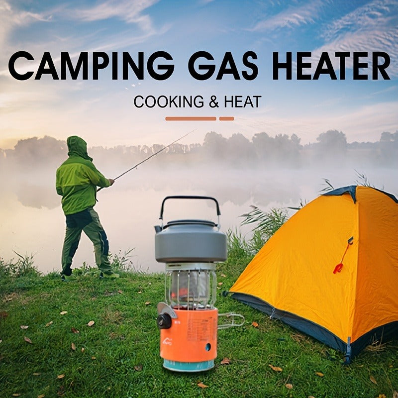 Portable Propane Camping Heater Stove 2-in-1 with Temperature Control, Compact Outdoor Cooking & Heating Unit — image 9