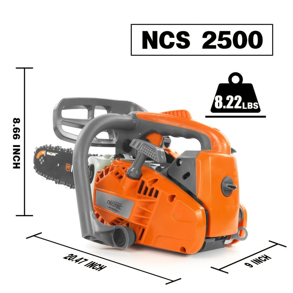 25.4CC 12-Inch Top-Handle Gas Chainsaw with Two-Stroke Engine and Pictured Accessory Group — image 9