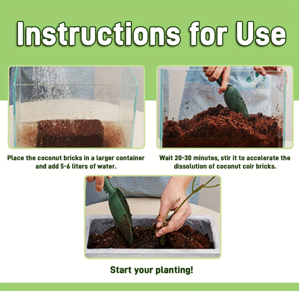 Coco Coir Bricks for Plants 1.32 LB Each Low EC pH Balanced — image 8