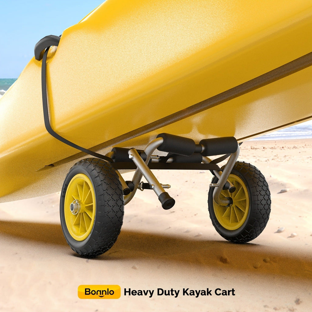 Kayak Cart Trolley Carrier Dolly, Canoe Paddle Board Boat Transport with 10-Inch Solid Wheels — image 9