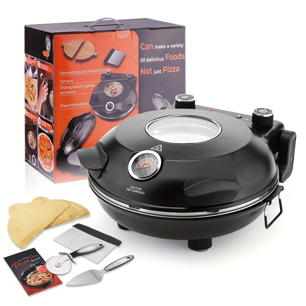 Pizza Oven Indoor 12-Inch Countertop, Heats Up to 800°F Electric Pizza Maker for Home, Fast Preheat — image 9
