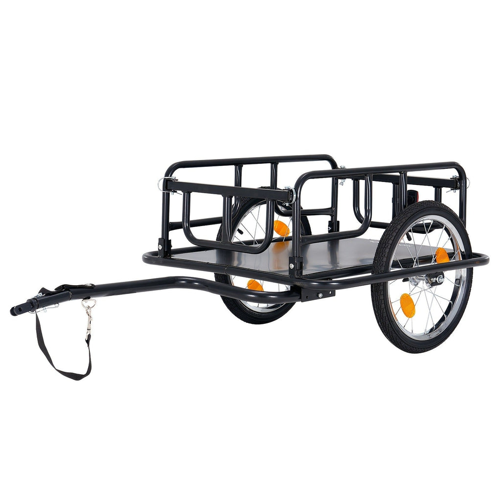 Foldable Bike Cargo Trailer, Bicycle Wagon Cart 176 Lbs Capacity, 16" Wheels, Reinforced Steel — image 9