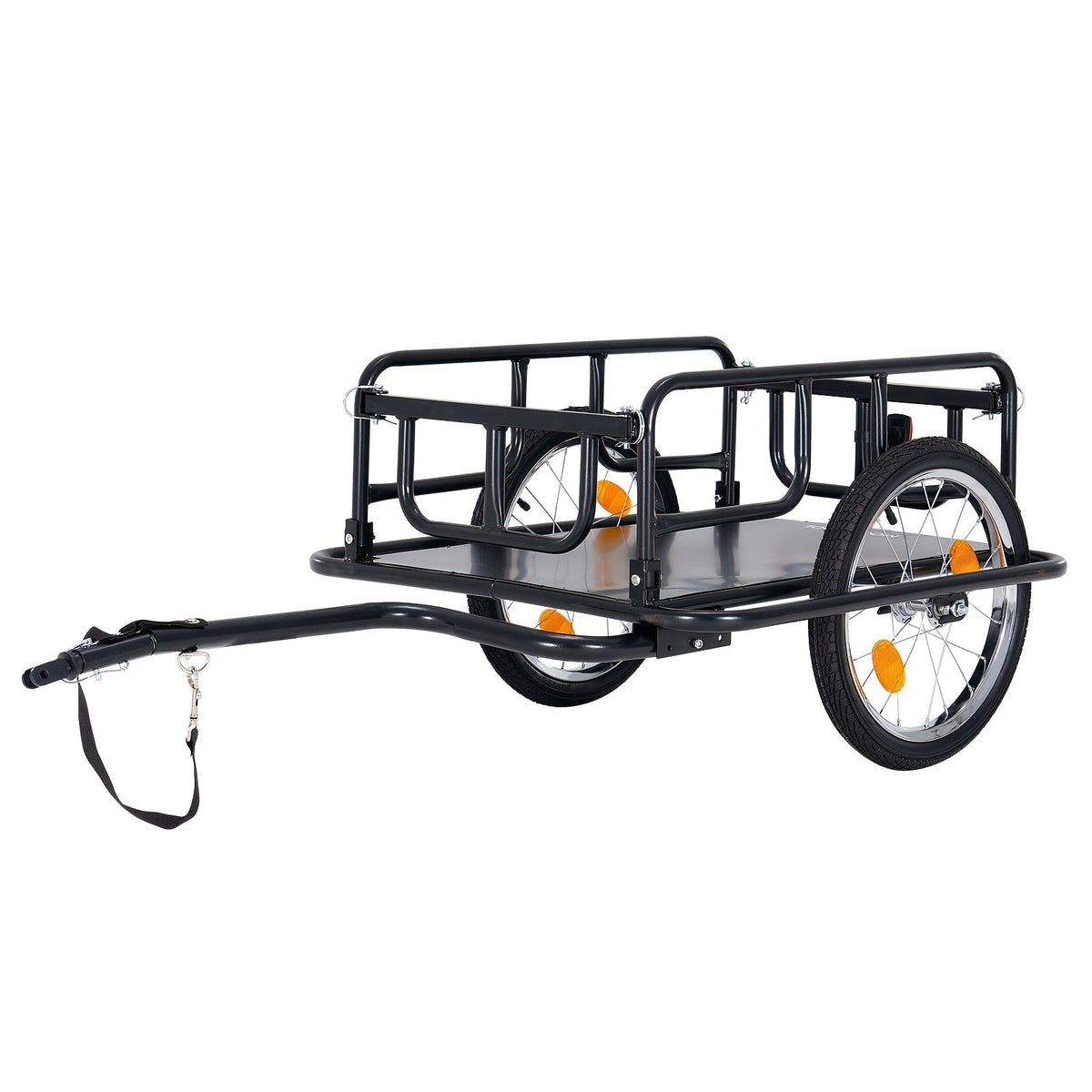 Foldable Bike Cargo Trailer, Bicycle Wagon Cart 176 Lbs Capacity, 16" Wheels, Reinforced Steel — image 9
