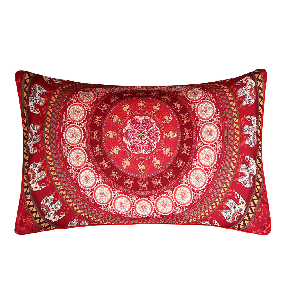 Bohemian quilt cover set of four