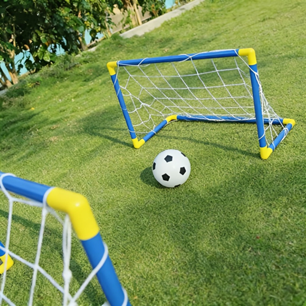 Kids Youth Football Goal Set, 2pcs Portable Easy-Assemble Soccer Goals for Indoor & Outdoor Play — image 5