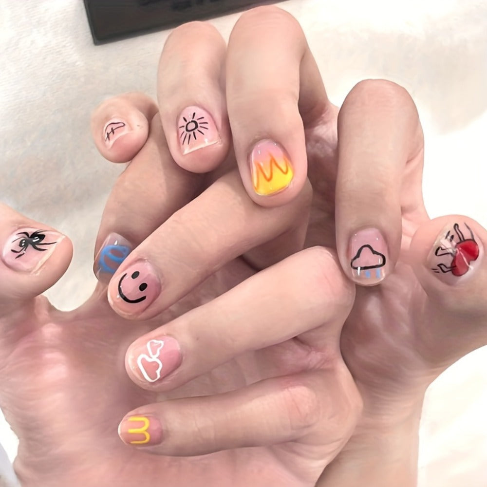Acrylic Nail Art Pen Set 12 Colors 3D Doodle & Dot Stitching Pens, Quick Drying Precision Fine Tip — image 14