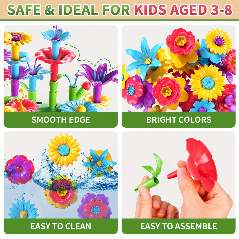 Flower Garden Building Toys for Kids 235 Pieces with the Listed Color, Size or Set Options for Everyday Use — image 5