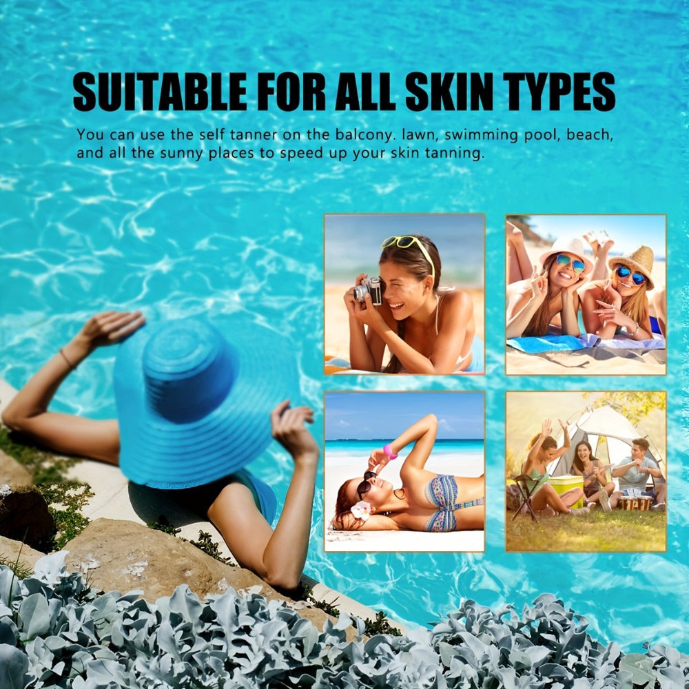 Sunless Self Tanner Lotion 200ml Fast Bronzing Streak-Free – Natural Sun-Kissed Bronze Glow for Body Legs Arms Face — image 9