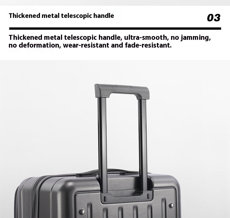 Front Open Luggage 20-inch Boarding Drop-resistant Trolley Case Extended Luggage Case