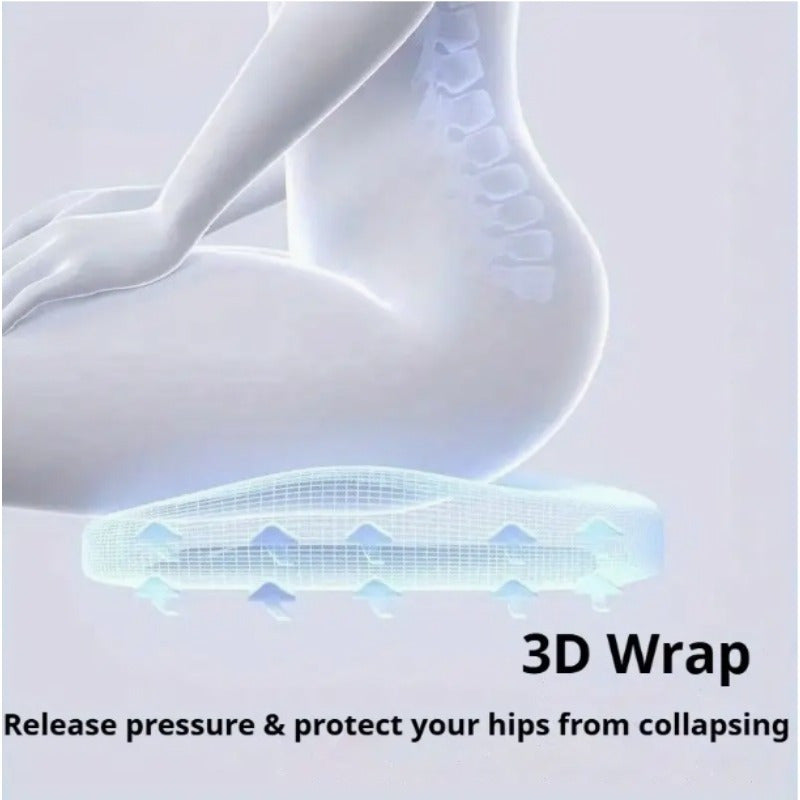 Car Seat Cushion & Lumbar Support Set – Memory Foam Driver Booster Pad for Car & Office Chair, 5 Colors — image 8