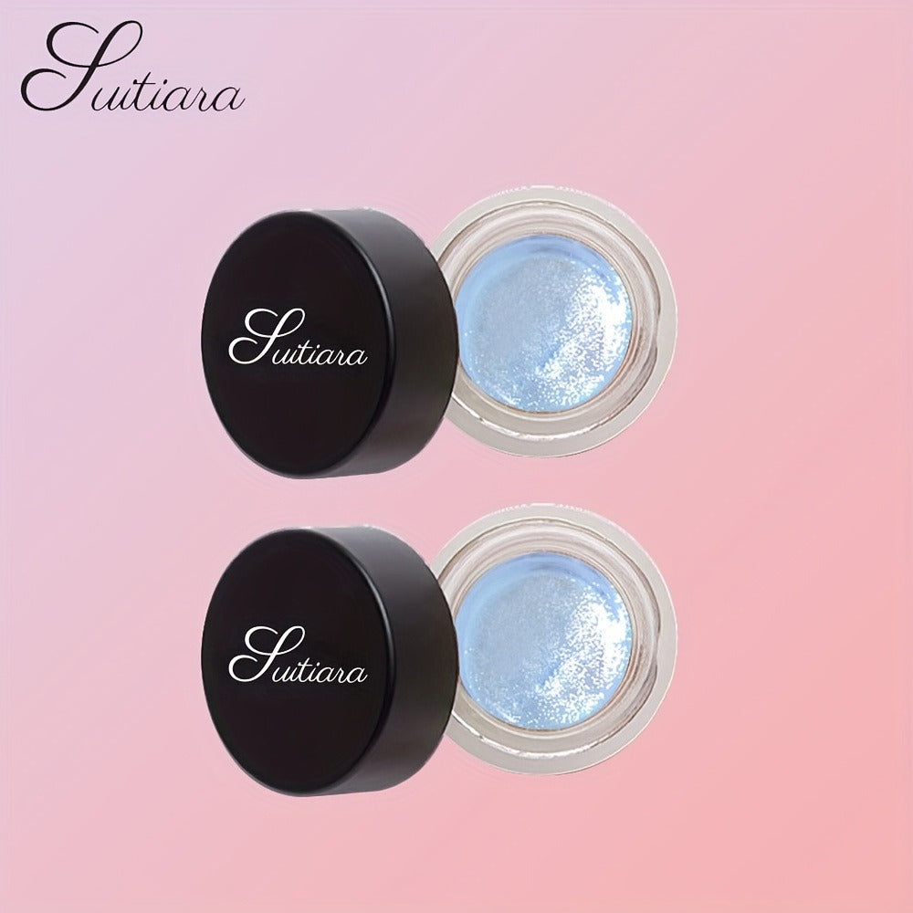 Shimmer Jelly Eyeshadow 2 Pack, Icy Cool Tone Frosty Glow Gel Eye Makeup, Non-Creasing Blendable Formula — image 3