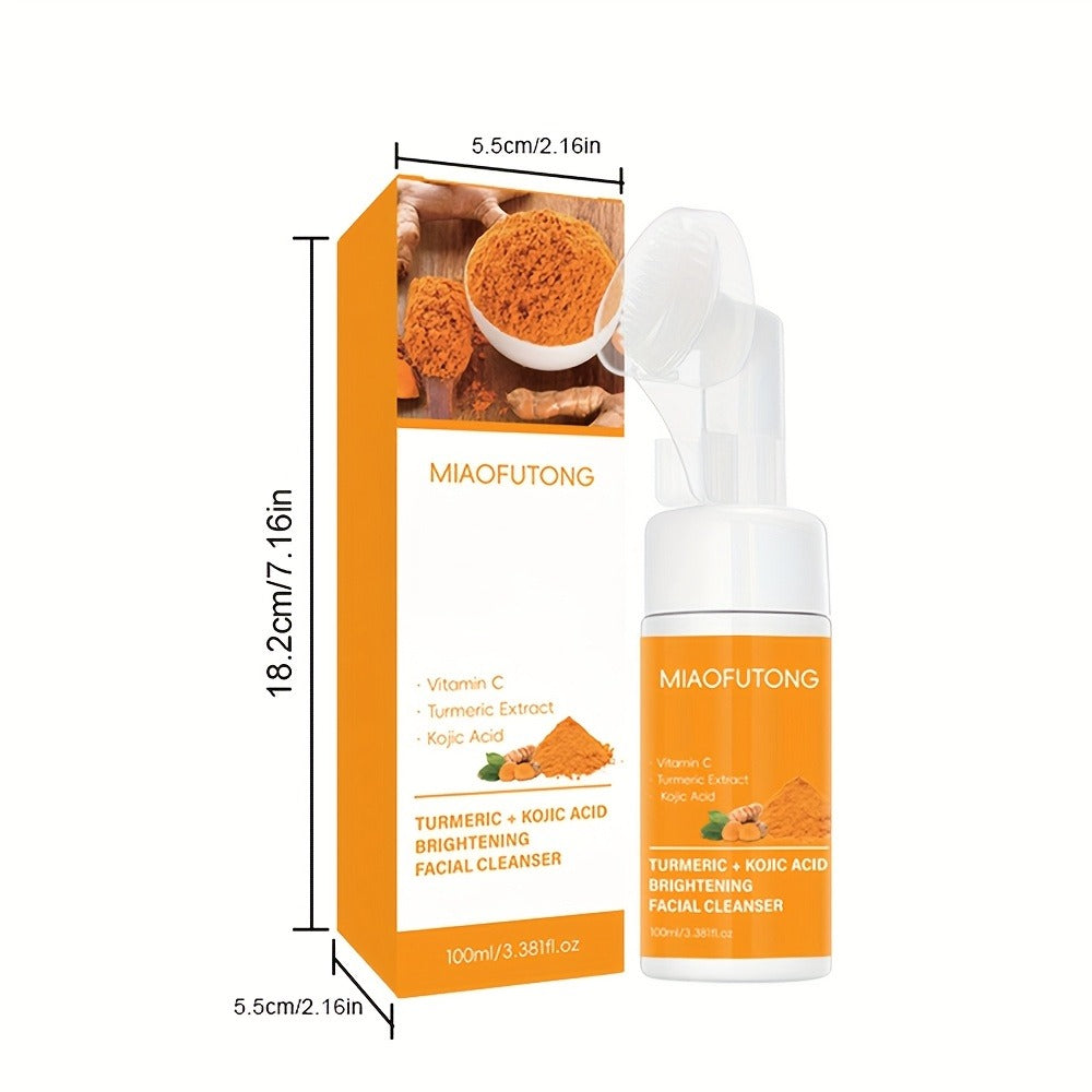 Turmeric Vitamin C Facial Cleansing Kit Face Wash Foam Soap Bars Set Nourishing Gentle for Bath Time — image 4