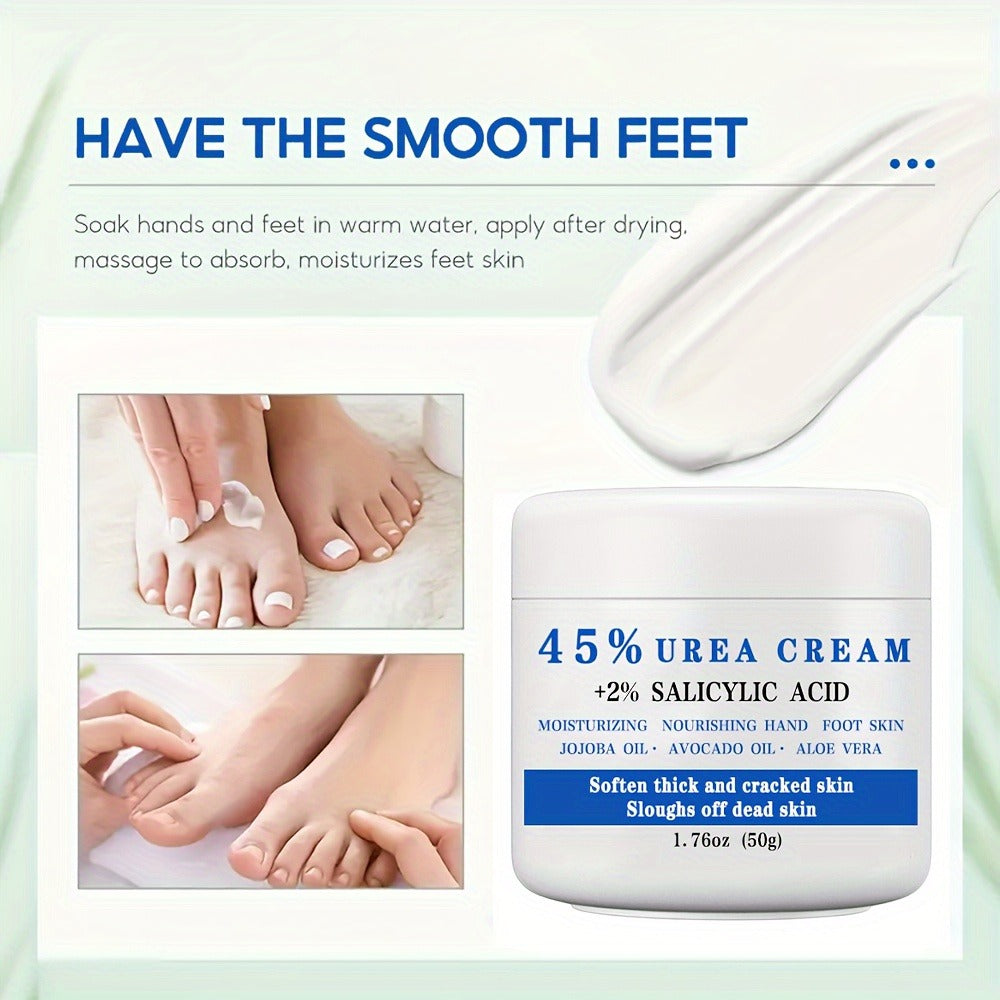 50g Jar of 45% Urea and 2% Salicylic Acid Foot Cream with Avocado and Shea Butter Labeling — image 4