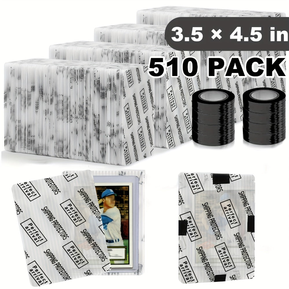 Trading Card Shipping Protectors 60/120/510 Count 3.5x4.5 Inch – Premium Rigid Plastic Card Mailer Inserts for Sports Cards —