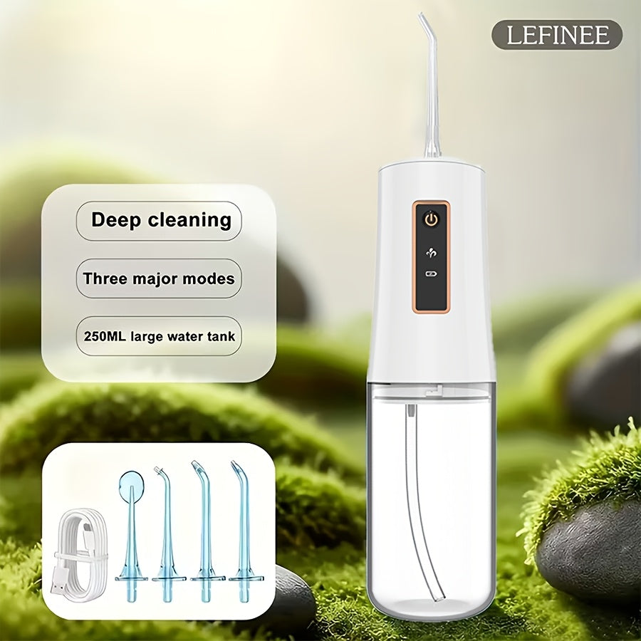 Electric Toothbrush Water Flosser Combo Set – 3 Modes USB Rechargeable Oral Care Kit with 4 Brush Heads & 4 Nozzles — image 1