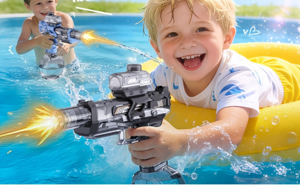 Two-Piece Electric Light-and-Sound Water Blaster Sets in 727 or 737 Models and Blue or Black Colors — image 22