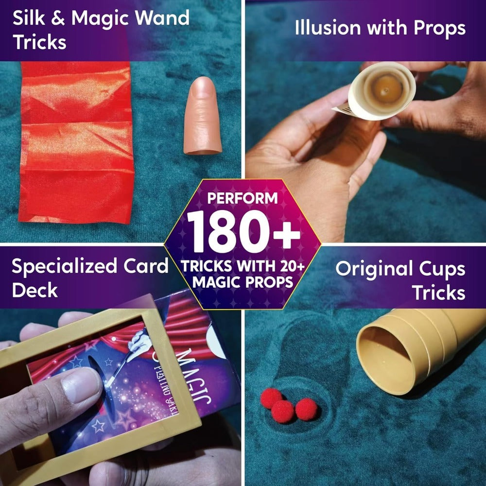 180+ Magic Tricks Kit for Kids, Complete Magician Starter Set with Step-by-Step Video Lessons, Magic Wand — image 7
