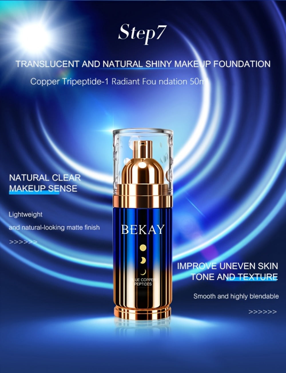 12-Piece BEKAY Skincare Gift Set with Blue-and-Gold Cleanser, Toner, Lotion, Cream and Eye-Care Collection — image 15