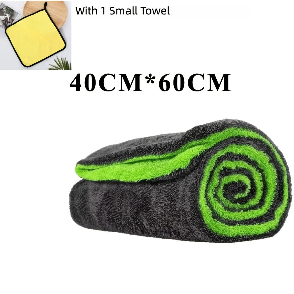 Car Drying Towel in 1400 GSM Microfiber with Two Size Options or Nine-Piece Wash Tool Bundle — image 7