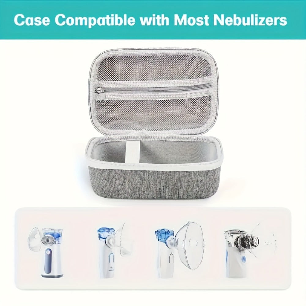 EVA Hard Shell Storage Bag Multi-Compartment Travel Case for Facial Steamer Nebulizer Humidifier Pore Vacuum Cleaner — image 