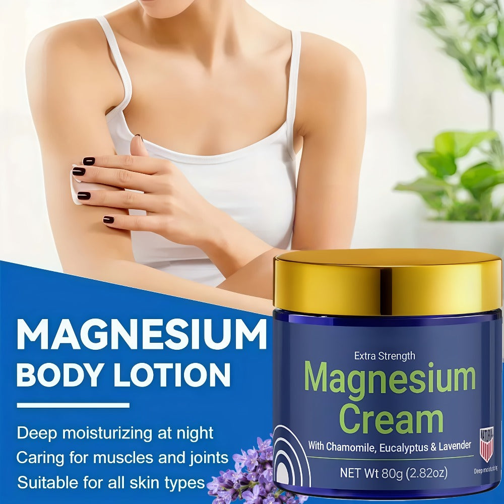 Magnesium Deep Hydration Body Lotion 2-Pack – Fast Absorbing Non-Greasy Moisturizing Cream for Dry Skin, Skin-Friendly Formul