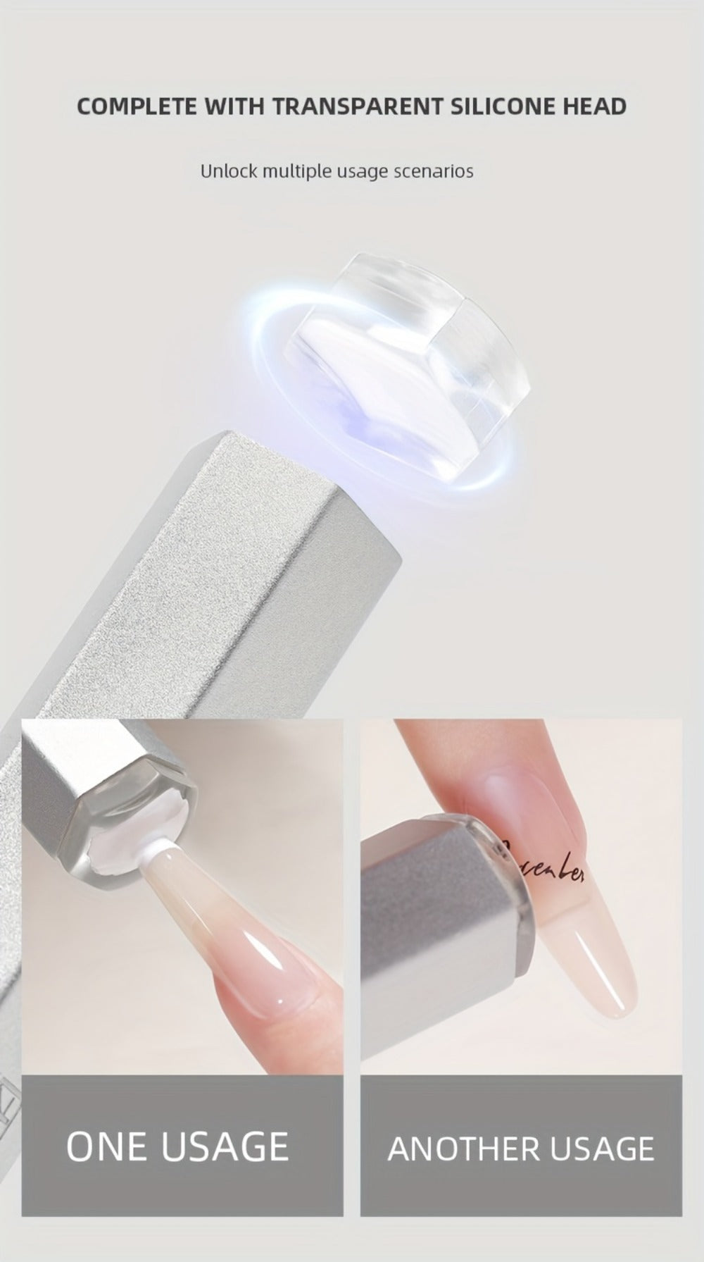 Handheld UV LED Nail Lamp with Magnetic Stand, 20/60s Timer Display, Type-C Port and Five Colors — image 19
