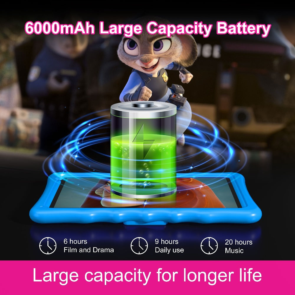 Kids Tablet 10.1 Inch with Android 13, 4GB RAM, 32GB Storage, 6000mAh Battery and Protective Case — image 8