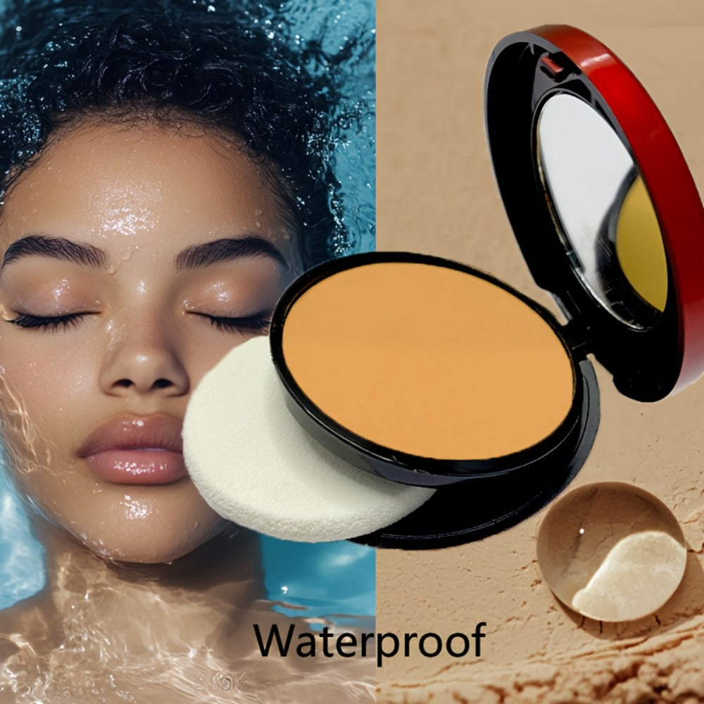 Pressed Powder Foundation Contour Matte Ful1l Coverage Oil Control Waterproof, 6 Shades Light to Dark — image 18