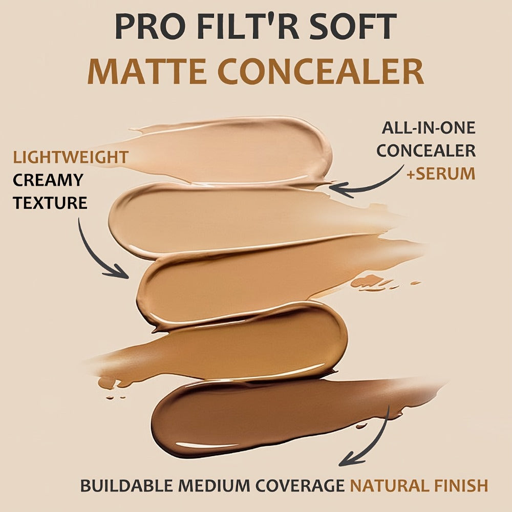 Liquid Concealer and Contour Stick Set 2 Pcs Buildable Coverage Pore Minimizing, for Makeup, Travel and Everyday Vanity Use —